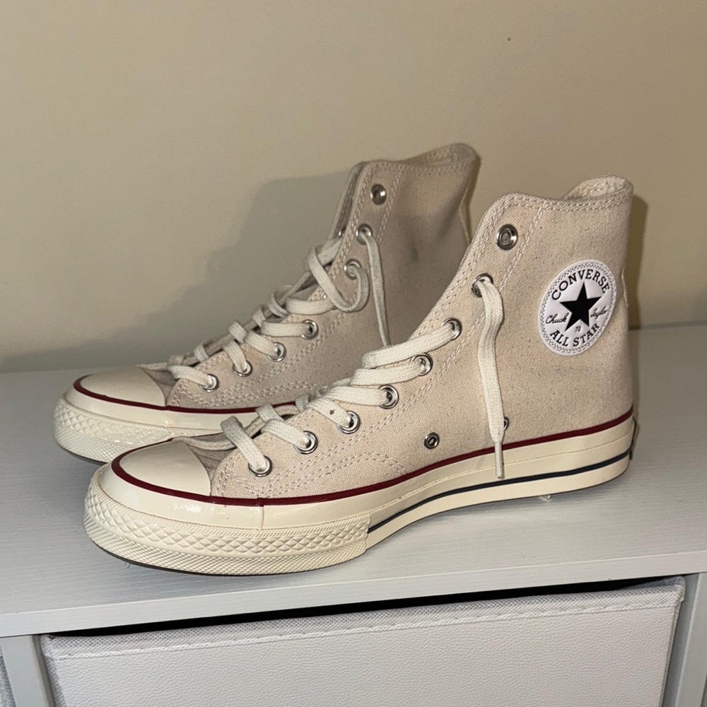 Converse All Star High-Top Sneakers in Cream